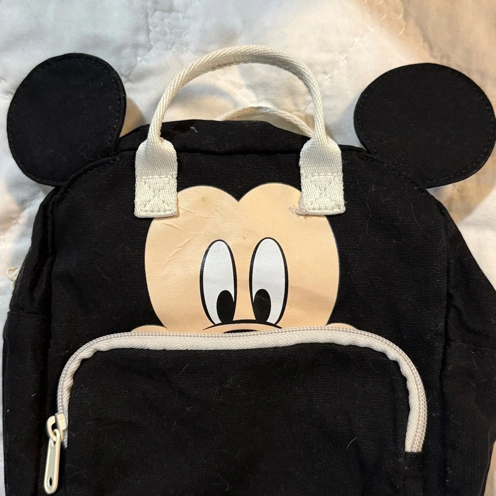 Disney Child’s Mickey Mouse Black Kids Backpack H & M 🖤 🖤